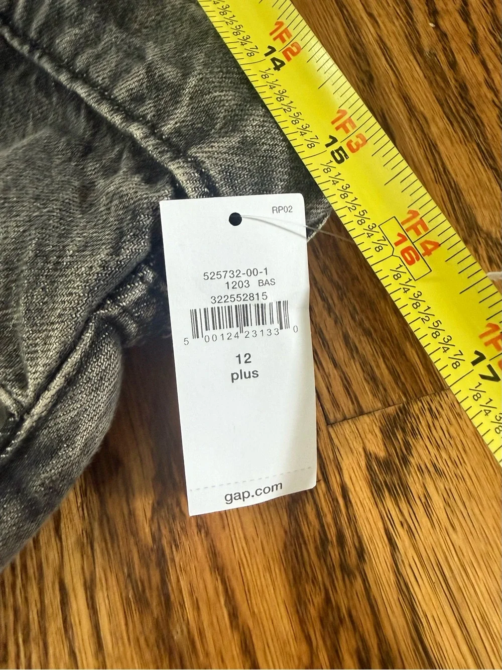 GAP Kids Wide Leg Jeans in Washed Black